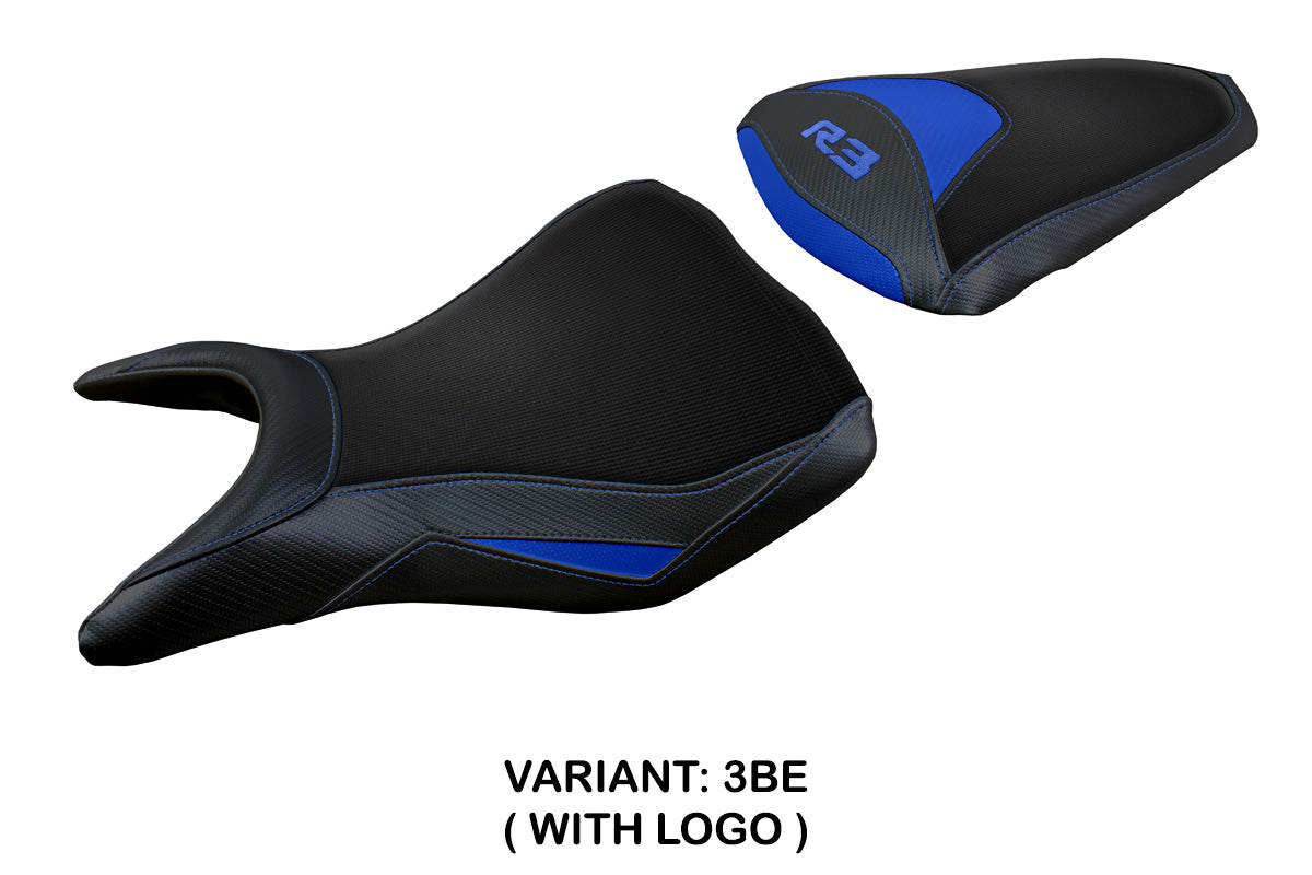 Yamaha YZF R3 2015-2024 Seat Cover Tappezzeria Italia TPZ in Blue