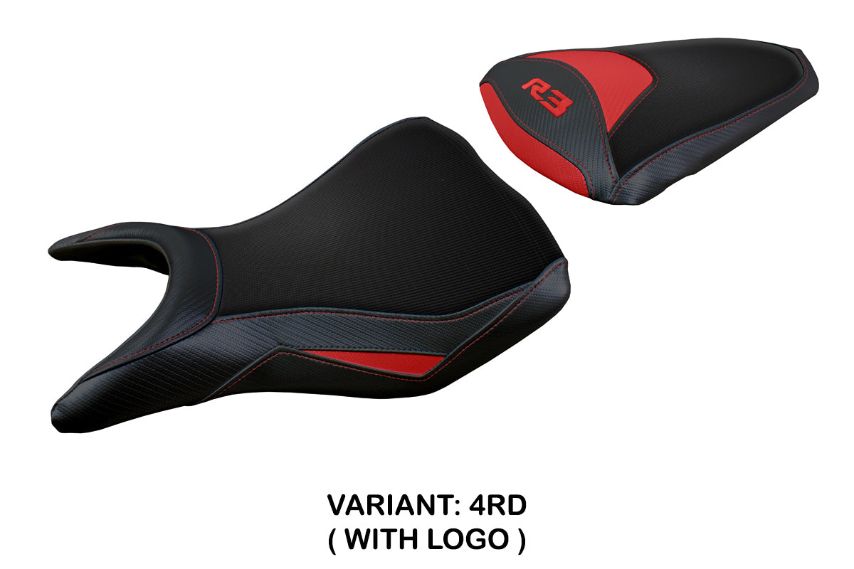 Yamaha YZF R3 2015-2024 Seat Cover Tappezzeria Italia TPZ in Red
