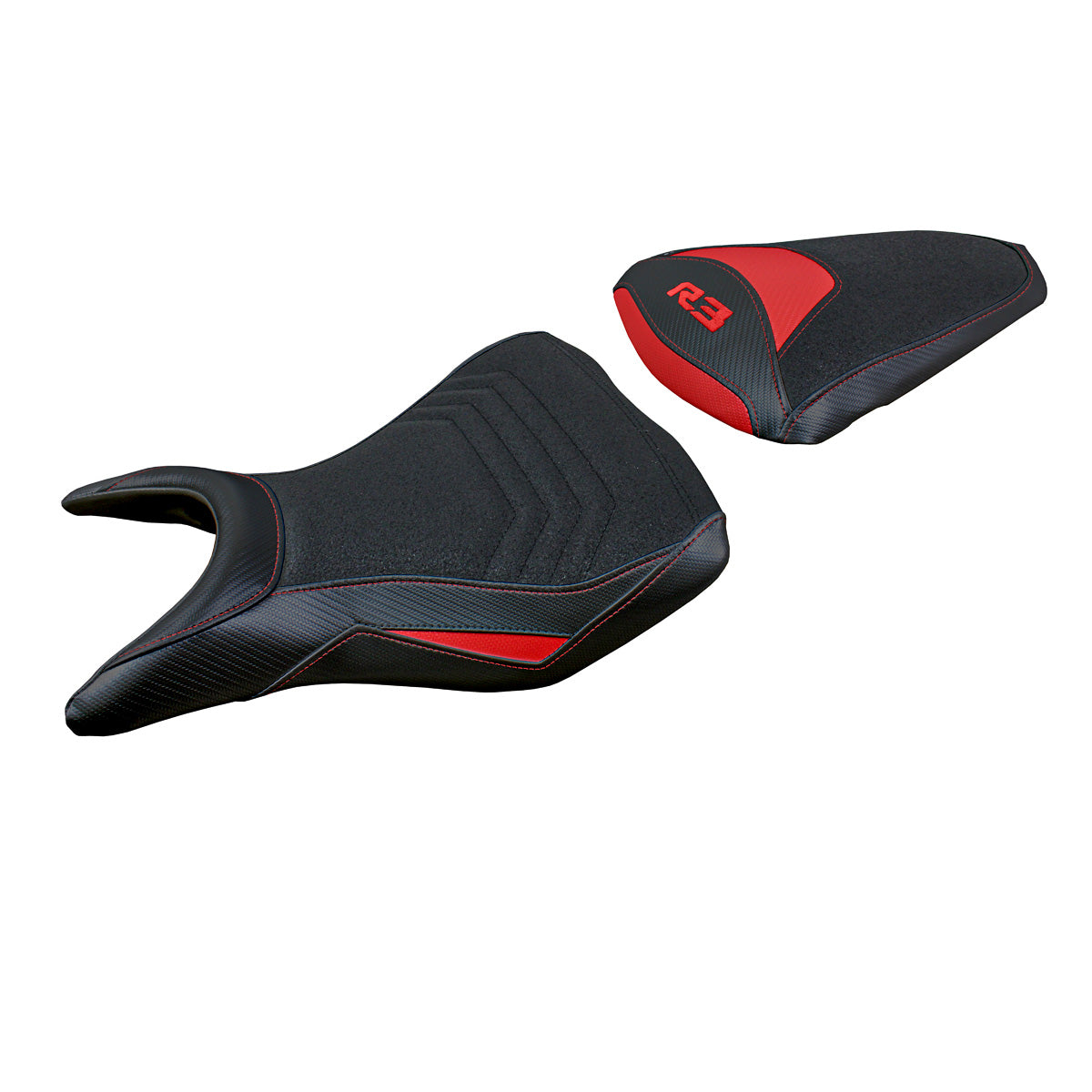 Yamaha YZF R3 2015-2024 Seat Cover Tappezzeria Italia TPZ Ultragrip in Red