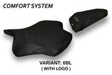 Funda de asiento Yamaha YZF R6 2017-2025 Tappezzeria Italia TPZ Comfort en negro