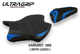 Funda de asiento Yamaha YZF R6 2017-2025 Tappezzeria Italia TPZ Ultragrip en azul