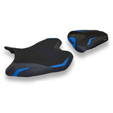 Funda de asiento Yamaha YZF R6 2008-2016 Tappezzeria Italia TPZ en azul y negro