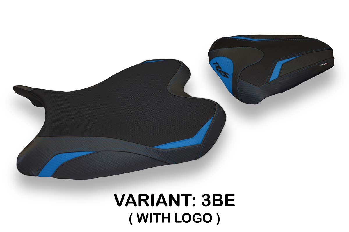 Funda de asiento Yamaha YZF R6 2008-2016 Tappezzeria Italia TPZ en azul y negro