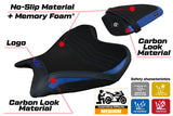 Funda de asiento Yamaha YZF R7 2021-2025 Tappezzeria Italia TPZ Comfort en azul y negro