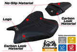 Funda de asiento Yamaha YZF R7 2021-2025 Tappezzeria Italia TPZ Ultragrip en negro