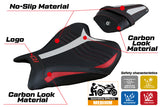 Funda de asiento Yamaha YZF R7 2021-2025 Tappezzeria Italia TPZ Ultragrip en rojo, blanco y negro SE
