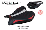 Funda de asiento Yamaha YZF R7 2021-2025 Tappezzeria Italia TPZ Ultragrip en rojo, blanco y negro SE