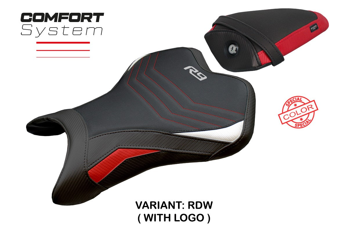 Yamaha R9 2025 Seat Cover Tappezzeria Italia TPZ Comfort Red White Black