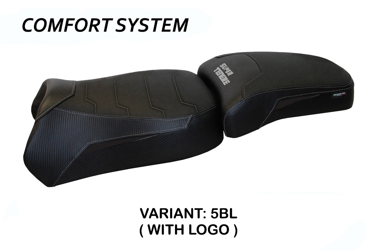Funda de asiento Yamaha Super Tenere 1200 2010-2020 Tappezzeria Italia TPZ Comfort en negro