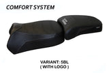 Funda de asiento Yamaha Super Tenere 1200 2010-2020 Tappezzeria Italia TPZ Comfort en negro
