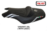 Yamaha T-Max 2008-2016 Seat Cover Tappezzeria Italia TPZ in Silver and Black