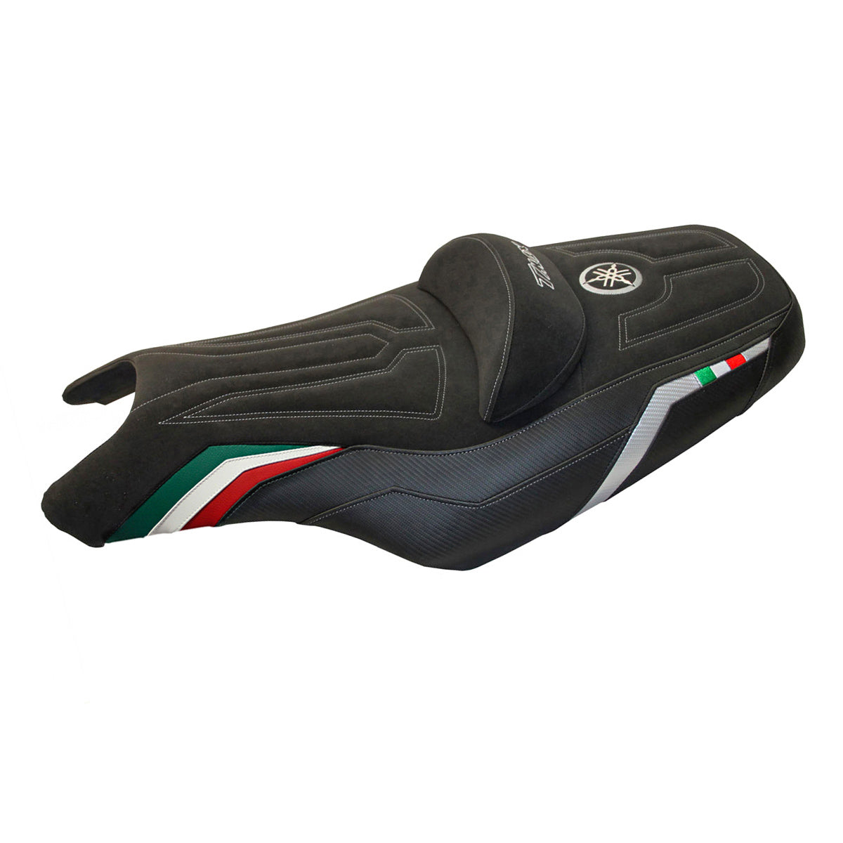 Funda de asiento para Yamaha T-Max 2008-2016 Tappezzeria Italia TPZ con diseño de bandera italiana