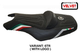 Funda de asiento para Yamaha T-Max 2008-2016 Tappezzeria Italia TPZ con diseño de bandera italiana