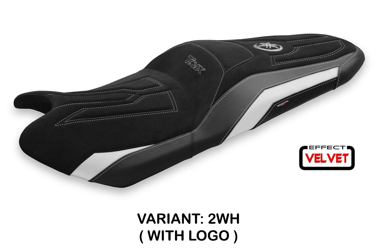 Yamaha T-Max 530 560 2017-2021 Seat Cover Tappezzeria Italia TPZ in Velvet White