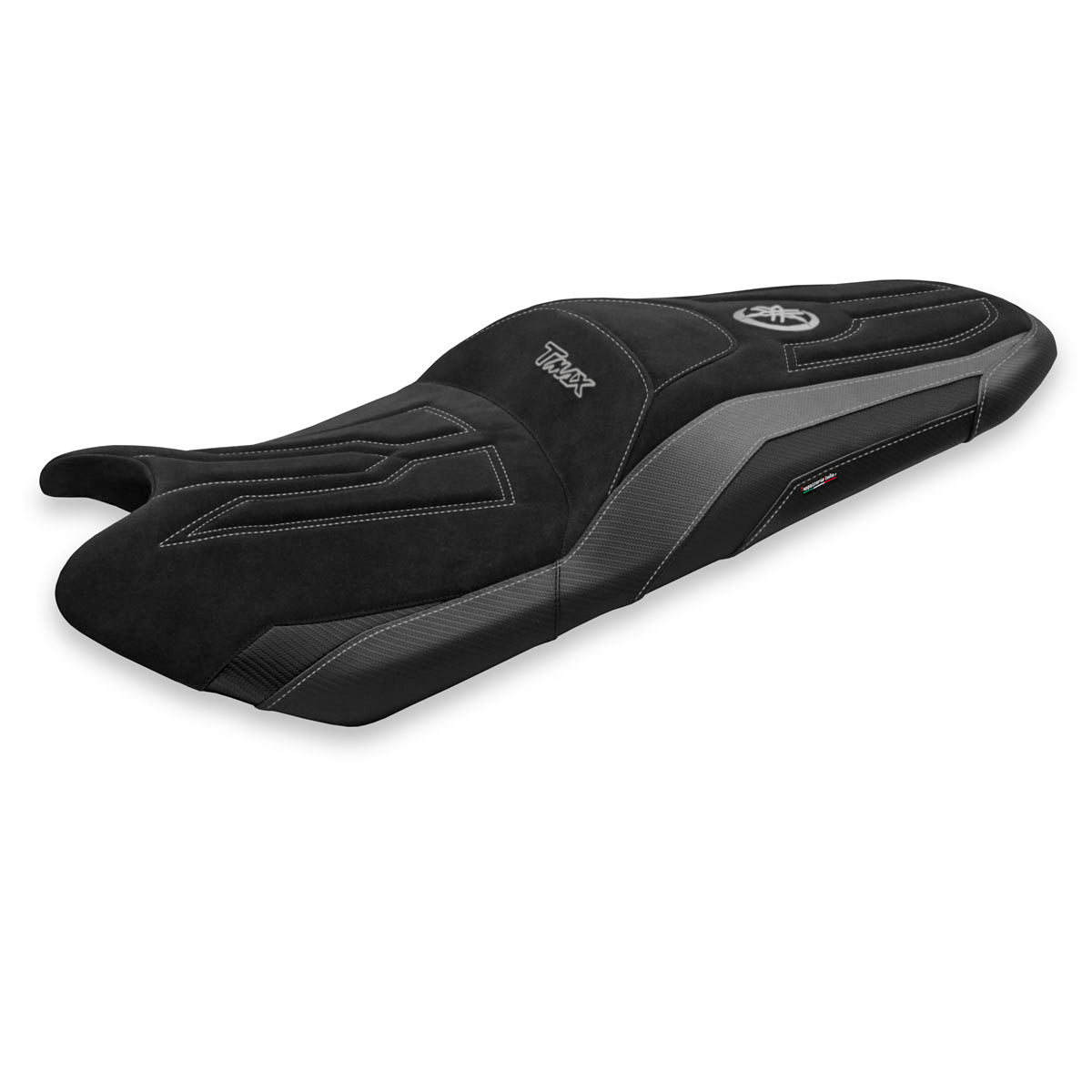 Funda de asiento Yamaha T-Max 530 560 2017-2021 Tappezzeria Italia TPZ Comfort en azul terciopelo