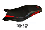 Funda de asiento Yamaha Tracer 700 2021-2025 Tappezzeria Italia TPZ en rojo y negro