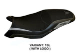 Funda de asiento Yamaha Tracer 700 2016-2020 Tappezzeria Italia TPZ en plata y negro