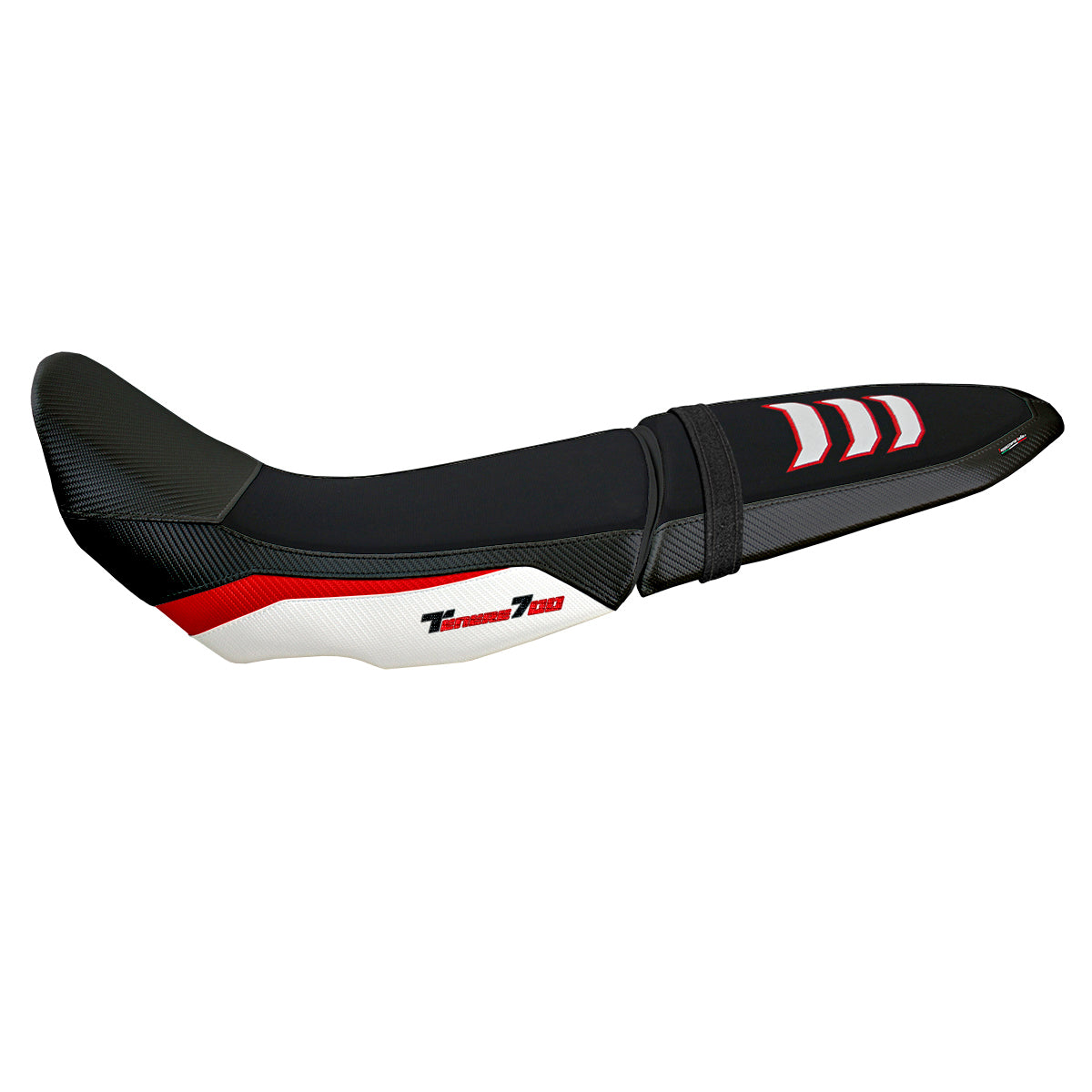 Yamaha Tenere 700 2019-2025 Seat Cover Tappezzeria Italia TPZ Comfort in U-grip Red and White FR
