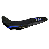 Funda de asiento Yamaha Tenere 700 2019-2025 Tappezzeria Italia TPZ Ultragrip en azul y plata FR