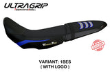 Funda de asiento Yamaha Tenere 700 2019-2025 Tappezzeria Italia TPZ Ultragrip en azul y plata FR