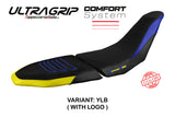 Yamaha Tenere 700 Raid 2022-2025 Seat Cover Tappezzeria Italia TPZ Comfort Ultragrip in Yellow and Black