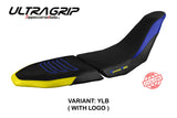 Yamaha Tenere 700 Raid 2022-2025 Seat Cover Tappezzeria Italia TPZ Ultragrip in Yellow and Blue