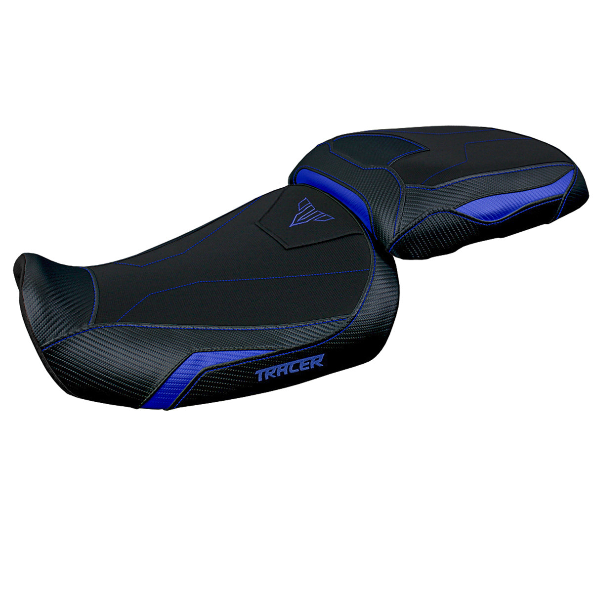 Funda de asiento Yamaha Tracer 9 9GT 2021-2024 Tappezzeria Italia TPZ Comfort en azul y negro