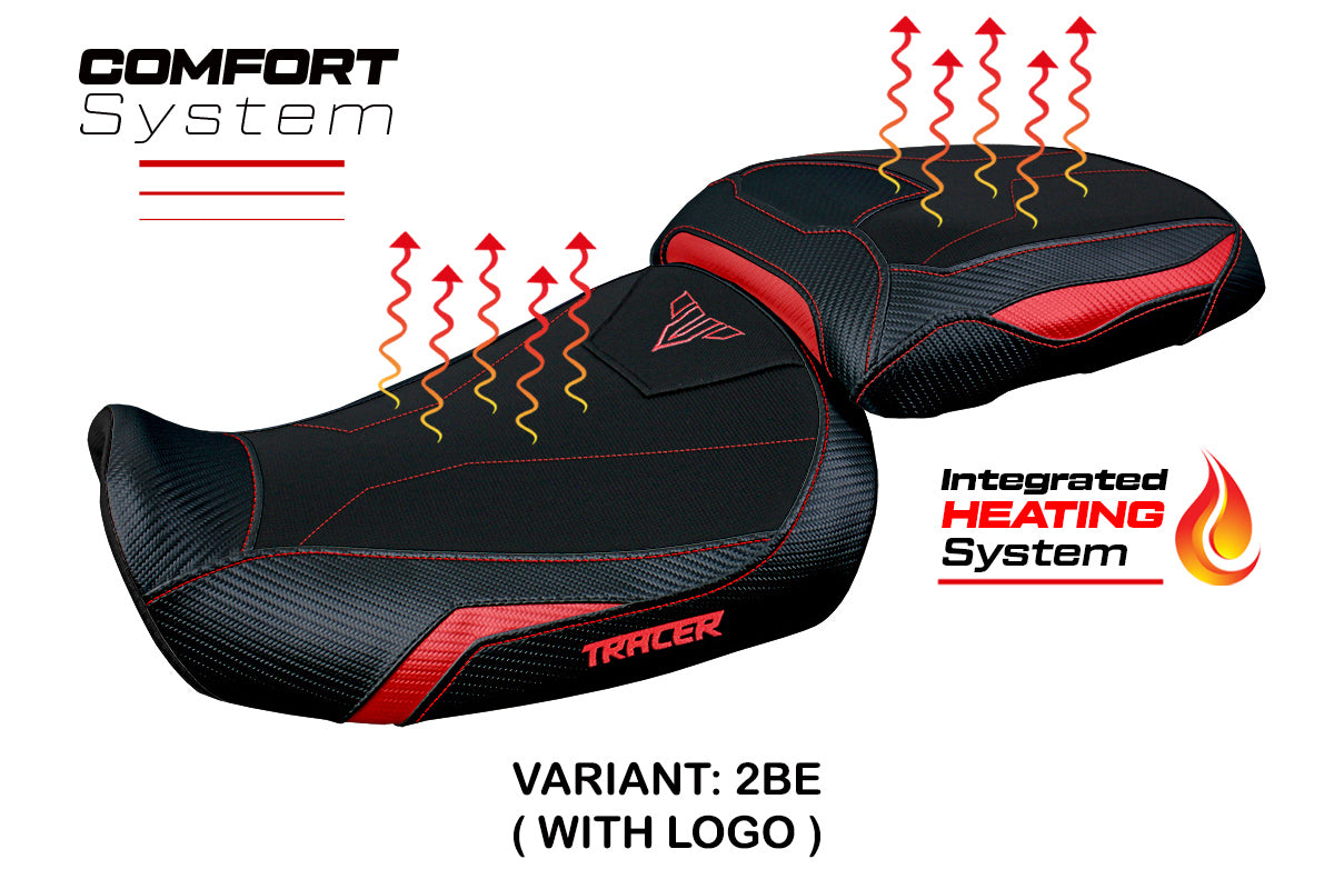 Yamaha Tracer 9 9GT 2021-2024 Seat Cover Tappezzeria Italia TPZ Comfort Heated in Red