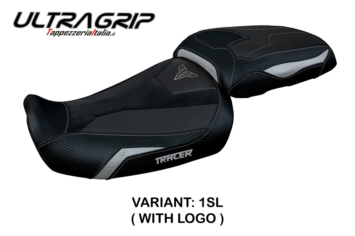 Yamaha Tracer 9 9GT 2021-2024 Seat Cover Tappezzeria Italia TPZ Ultragrip in Silver and Black