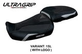 Yamaha Tracer 9 9GT 2021-2024 Seat Cover Tappezzeria Italia TPZ Ultragrip in Silver and Black