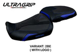 Yamaha Tracer 9 9GT 2021-2024 Seat Cover Tappezzeria Italia TPZ Ultragrip in Blue and Black