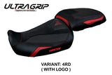 Yamaha Tracer 9 9GT 2021-2024 Seat Cover Tappezzeria Italia TPZ Ultragrip in Red and Black