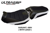 Yamaha Tracer 900 2018-2020 Seat Cover Tappezzeria Italia TPZ Ultragrip in White and Black