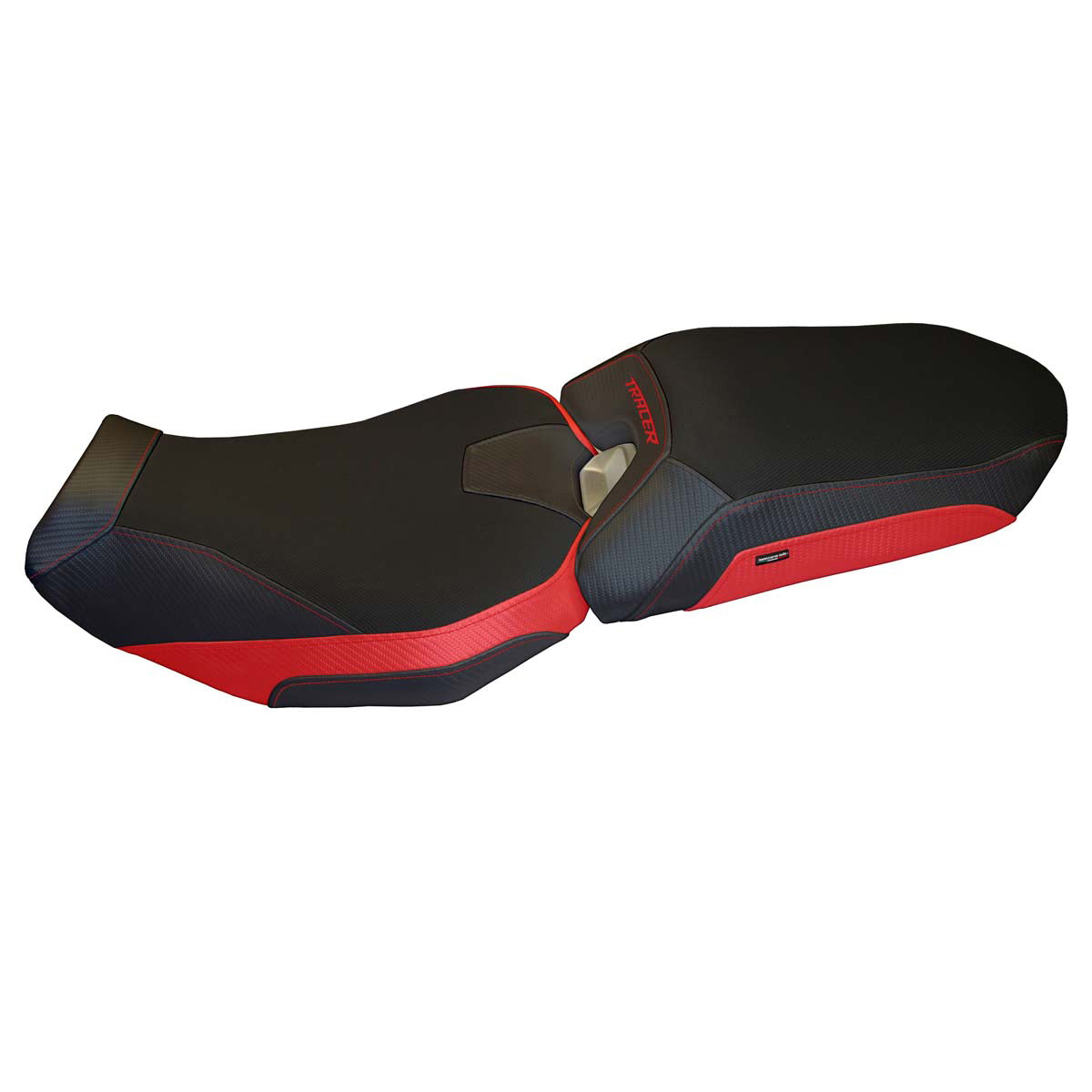 Funda de asiento Yamaha Tracer 900 2018-2020 Tappezzeria Italia TPZ Comfort en rojo y negro