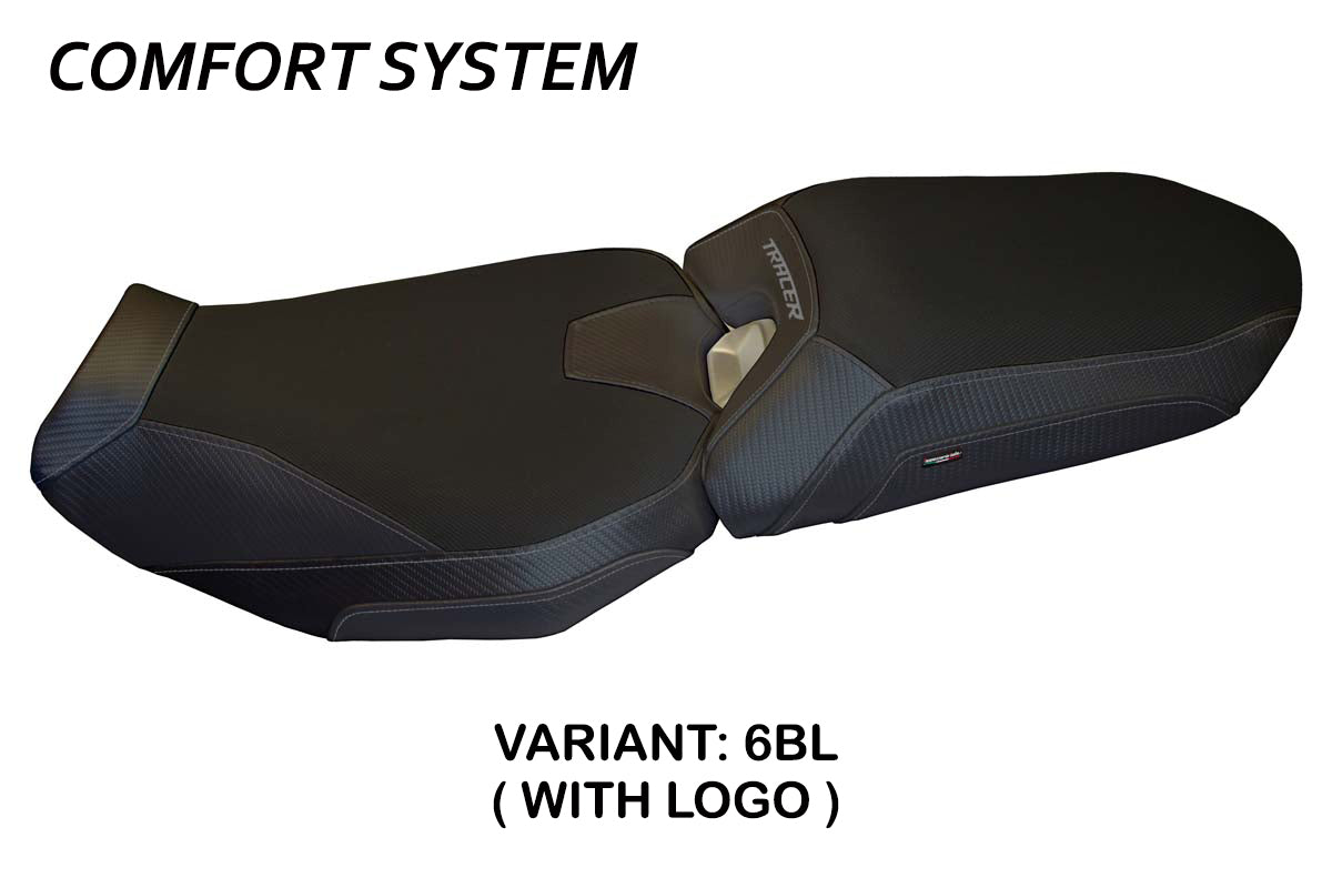 Funda de asiento Yamaha Tracer 900 2018-2020 Tappezzeria Italia TPZ Comfort en negro