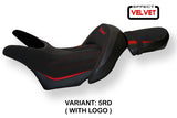 Yamaha V-Max 1700 2008-2017 Seat Cover Tappezzeria Italia TPZ in Velvet Red and Black
