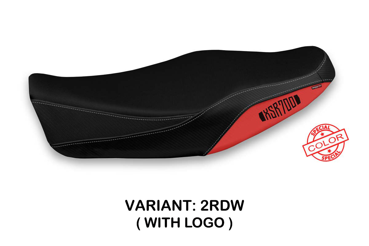 Funda de asiento Yamaha XSR 700 2016-2020 Tappezzeria Italia TPZ en rojo y blanco