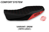Funda de asiento Yamaha XSR 700 2016-2020 Tappezzeria Italia TPZ Comfort en rojo y blanco