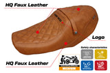 Yamaha XSR 900 2022-2025 Seat Cover Tappezzeria Italia TPZ in Vintage Brown
