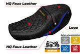 Funda de asiento Yamaha XSR 900 2022-2025 Tappezzeria Italia TPZ en azul y negro