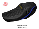 Funda de asiento Yamaha XSR 900 2022-2025 Tappezzeria Italia TPZ en azul y negro