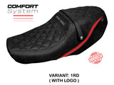 Yamaha XSR 900 2022-2025 Seat Cover Tappezzeria Italia TPZ Comfort in Red and Black