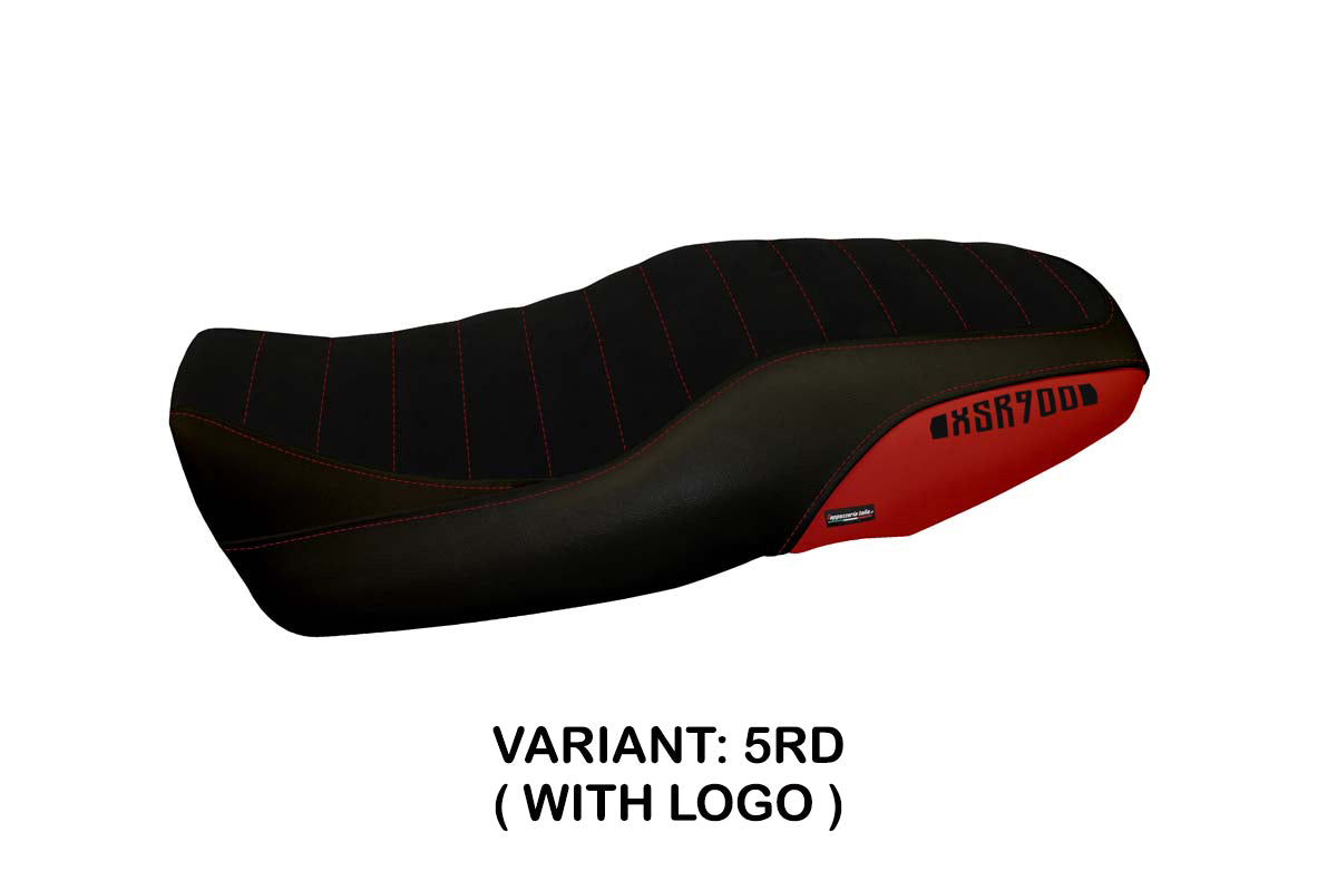 Funda de asiento Yamaha XSR 900 2016-2021 Tappezzeria Italia TPZ en rojo y negro