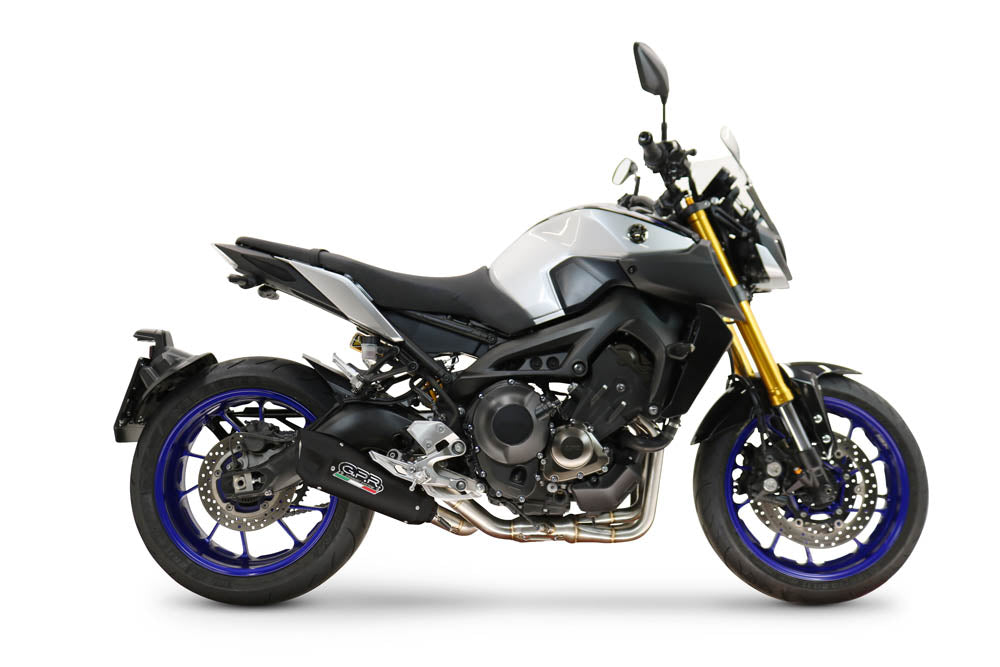 Yamaha FZ-09 2014-2016 Exhaust GPR Full System GP-Revo Black Titanium Low Level