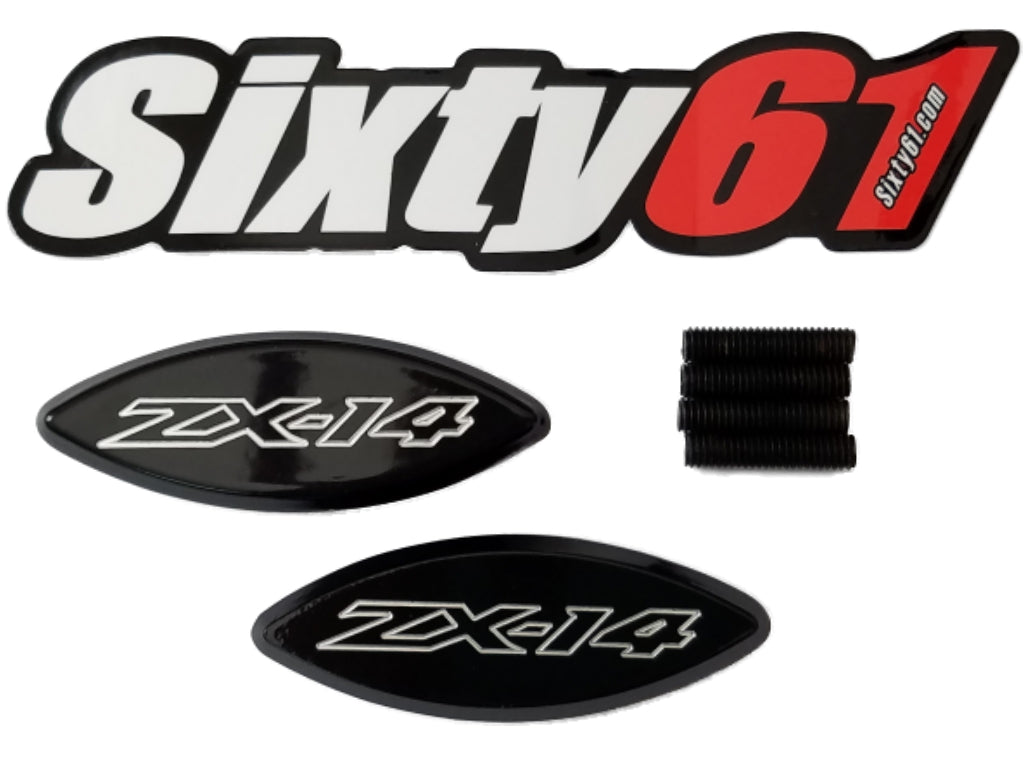 Kawasaki ZX14R Mirror Block Off in Black | Sixty61