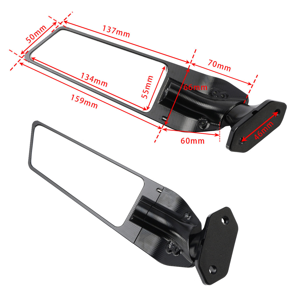 Kawasaki ZX6R 636 Wing Mirrors 2019-2026 | CNC Aluminum