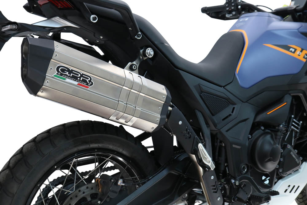 Zontes 703 F 2025-2026 Exhaust GPR Slip-on Hyper Sonic Black Titanium