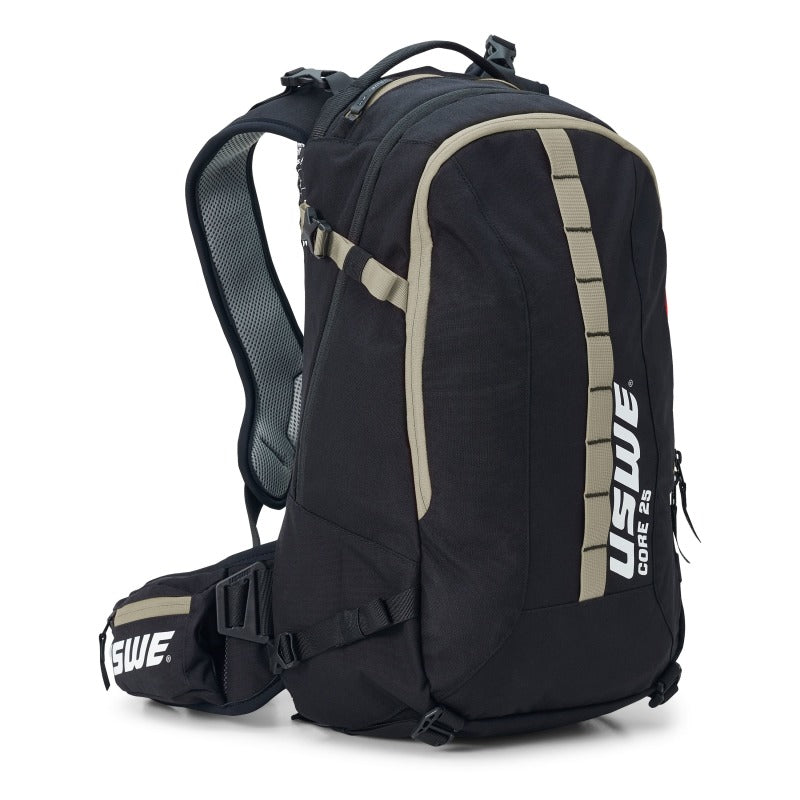 Mochila USWE Core Dirt Biking de 25 l - Negra/Verde barro 2253337