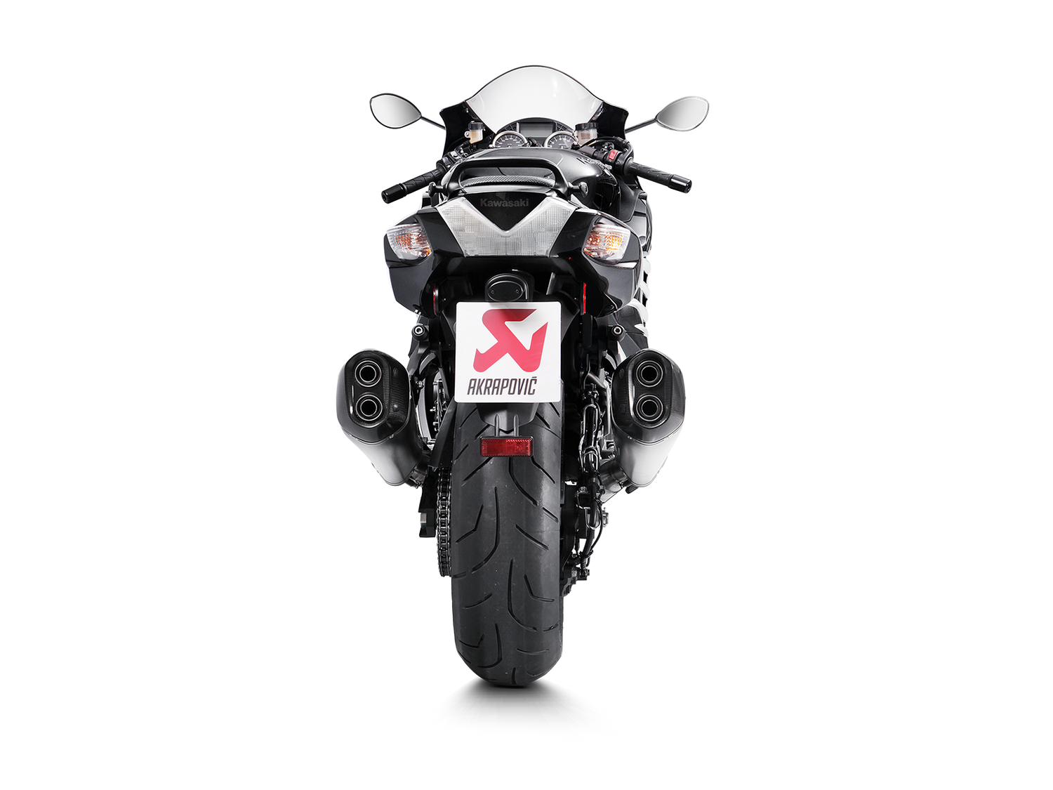 Akrapovic Exhaust Kawasaki ZX14R 2012-2025, Slip-On Line Titaniun