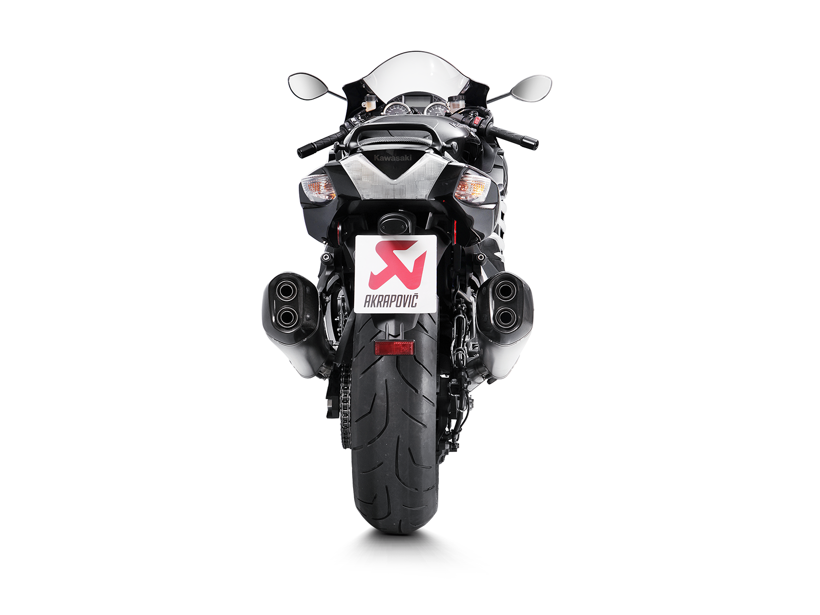 Akrapovic Exhaust Kawasaki ZX14R 2012-2025, Slip-On Line Titaniun